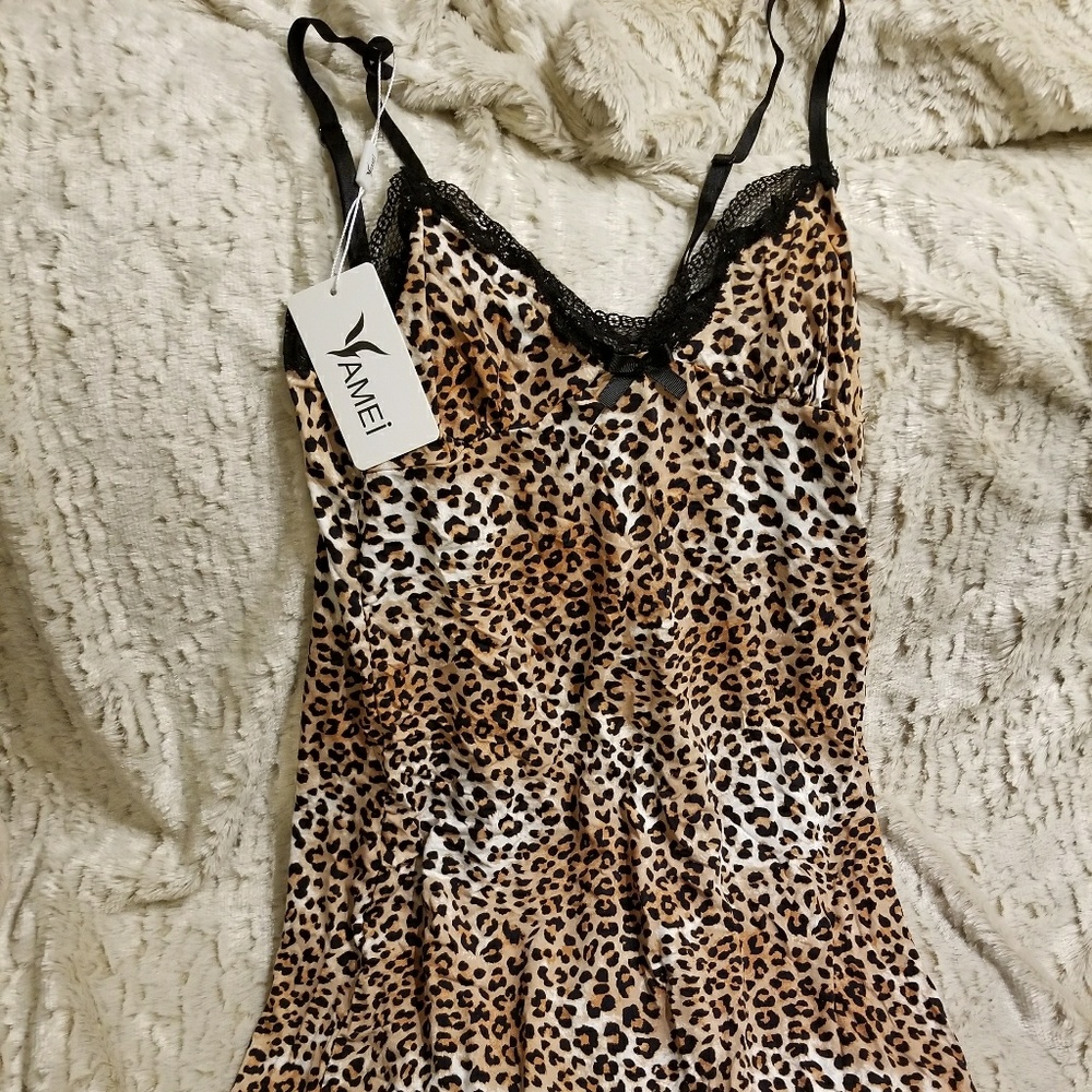 Leopard print nightie